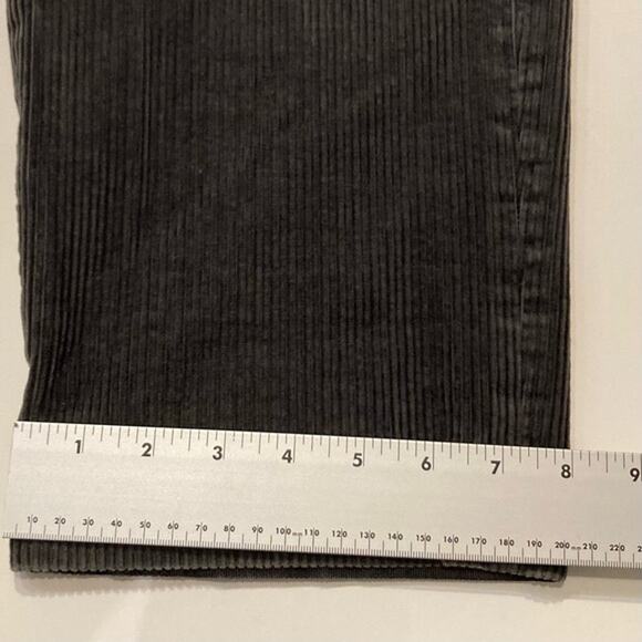 M&S LUXURY LINE Pant Mens Waist 36in Dark Grey Corduroy Thick - Picture 9 of 9